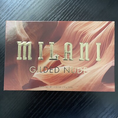 Milani Gilded Nude Eyeshadow Palette Hyper-Pigmented Browns Pinks NEW