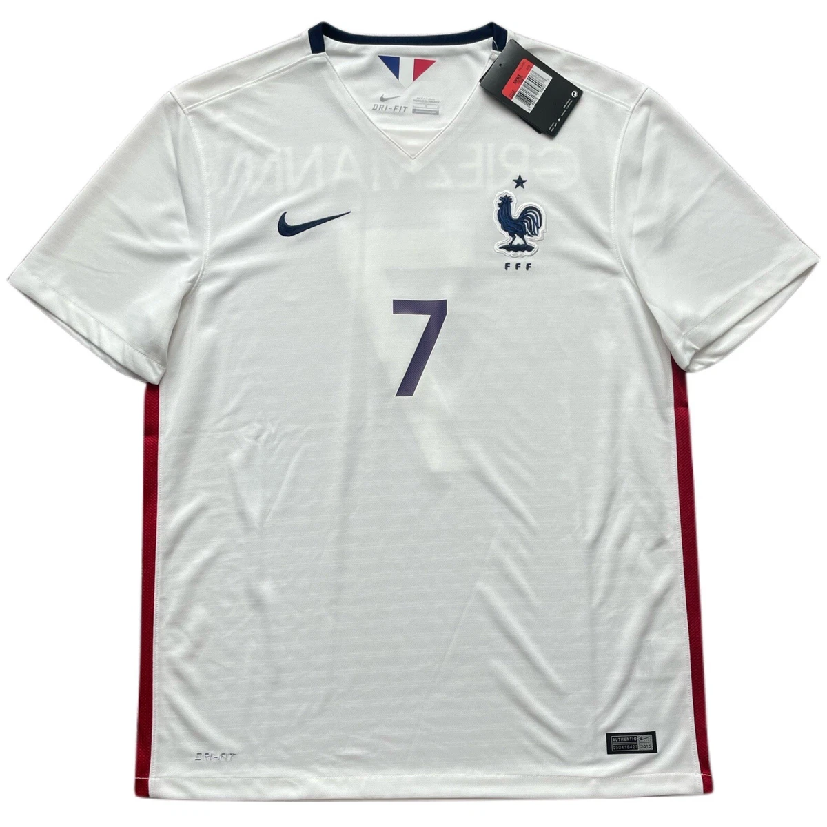 NIKE FRANCE 2016 AWAY GRIEZMANN JERSEY WHITE - Soccer Plus