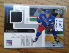 BRIAN LEETCH NEW YORK RANGERS UPPER DECK HONOR ROLL DISTINCTIVE PUCK HOCKEY CARD