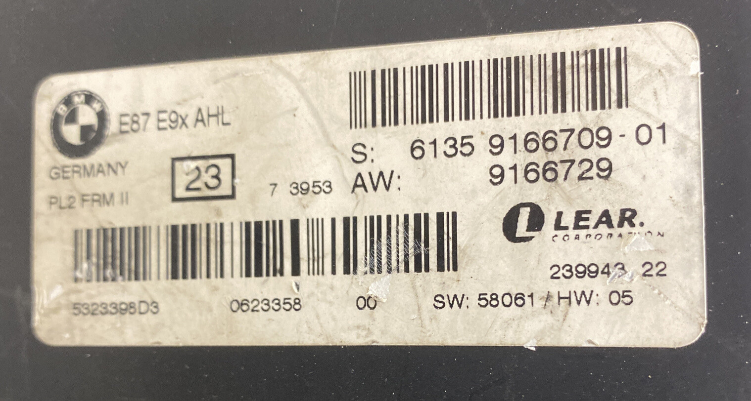 2007 2008 BMW 328i 335i Footwell Light Control Module Unit P 