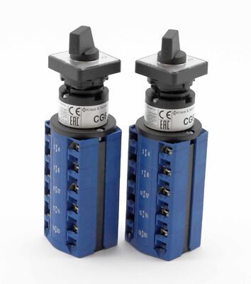 2x Kraus & Naimer CG6.D-7Y78.FS2-V.DE2 70032745 Stufenschalter -unused-