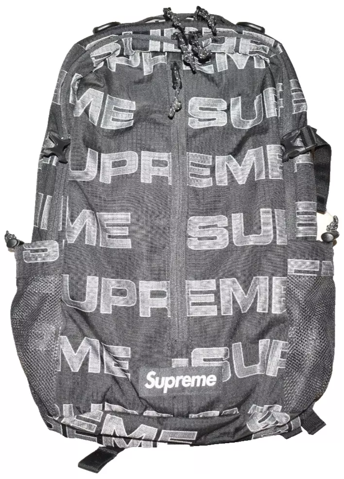 Sac à dos Supreme Codura 21Aw sac à dos nylon noir motif entier C2652