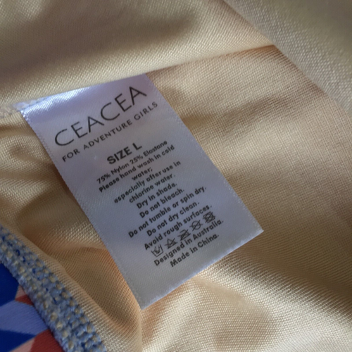 Ceacea womens outfit set activewear top size M + bike shorts size L 090446 - Picture 4 of 13