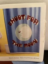 Room Essentials Fabric Shower Curtain Shoot For The Moon 70" x 72" New