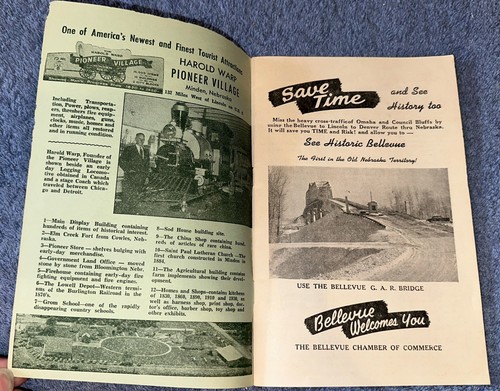SELTEN Vintage 1954 Ferienmagazin Frühlingsausgabe Bellevue Kom. Nebraska - Bild 2 von 7