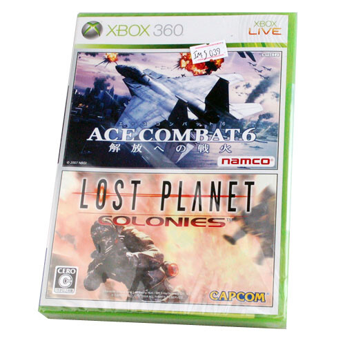 New Sealed RARE Game Ace Combat 6+Lost Planet Xbox 360 by Capcom