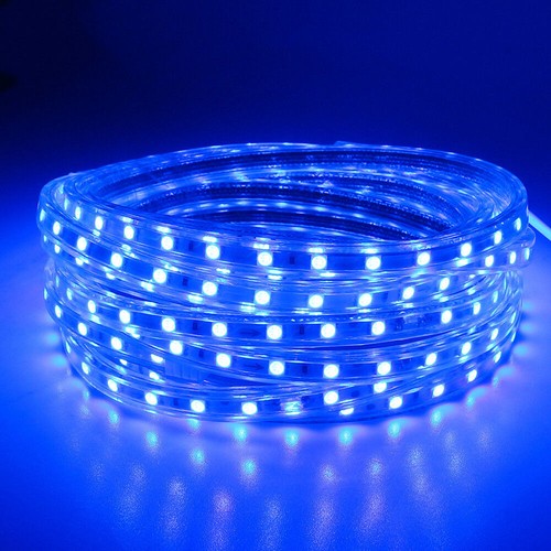 LED Strip Neon Flex Rope Light 220V Flexible Outdoor Lighting UK Plug Waterproof - Picture 8 of 11