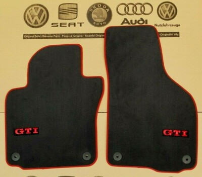 VW Golf 5 / 6 Genuine GTI Front Floor Mats Velour Mats Fabric Mats MK5 MK6