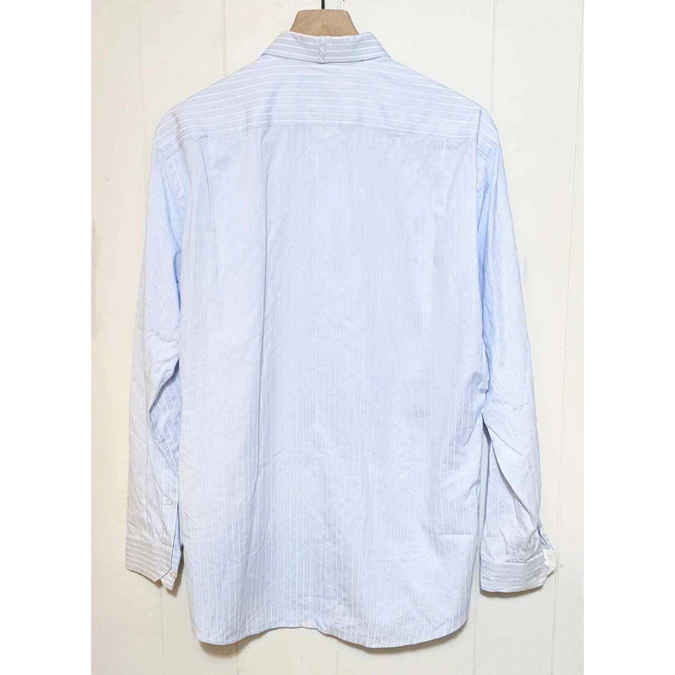 Camisa de vestir Ben Sherman 16 32-33 L azul a rayas con botones manga larga para hombre Foto 2 de 4