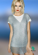 Aluminum Butted Chainmail Vest for Women   Medieval Armor Gift