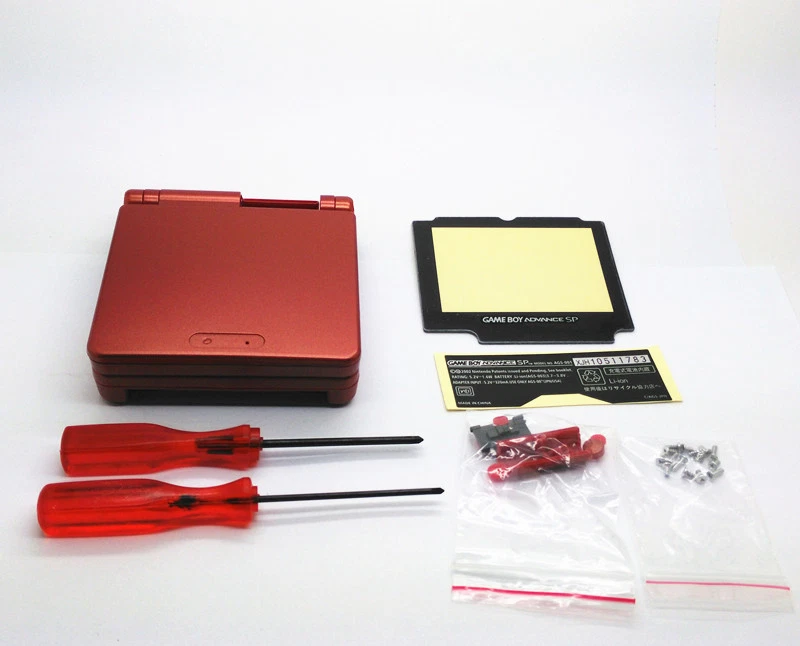 New Red Shell Housing Replacement Nintendo Gameboy Advance SP GBA SP Console - Image 2 of 4