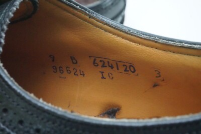 Florsheim Royal Imperial Black Wingtip 5 Nail V Cleat Dress  display picture 2