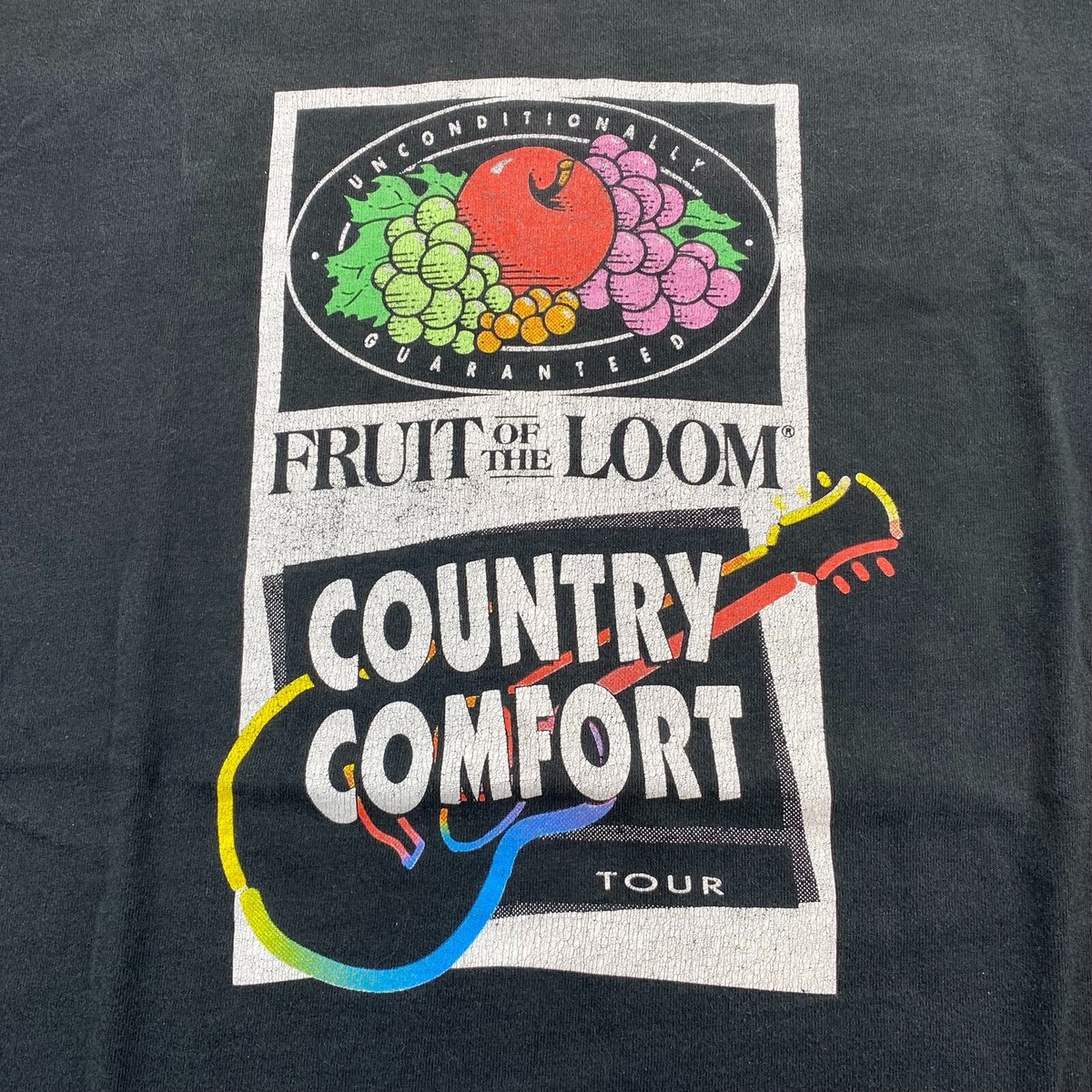 Vintage Alan Jackson COUNTRY COMFORT TOUR Black XL Fruit of the