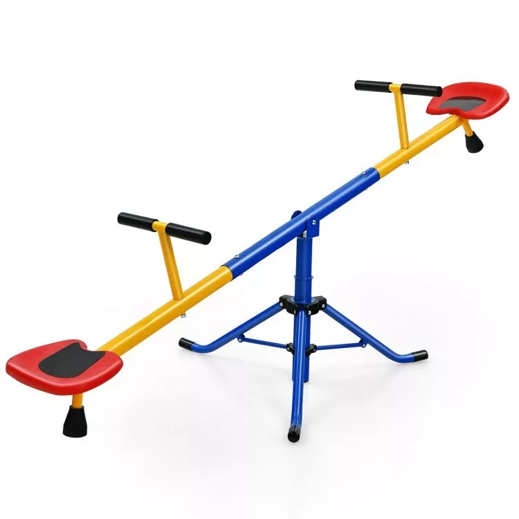 Kids Seesaw Swivel Teeter Totter Playground Equipment 360 Rotation 3 8 Years Old
