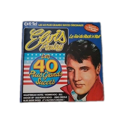 ELVIS PRESLEY 40 Plus Grand Succes 2xLP Roi Rock 'n' Roll FRENCH LIMITED EDITION