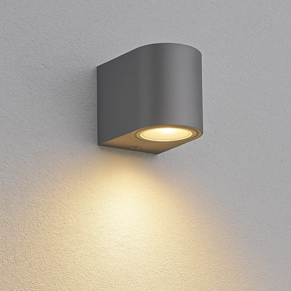 Led Wandleuchte AußEn Anthrazit Rund GU10 Down AußEnwandleuchte Wandlampe IP44-image