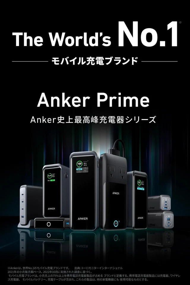 Nouveau chargeur mural Anker Prime à pain 100 W 3 ports GAN du Japon - Photo 2/4