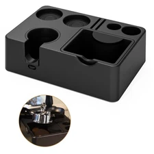 MEION Espresso Tamping Station, Detachable Espresso Knock Box and Tamp Statio...