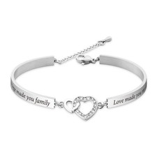 Daughter in Law Gift Marriage Made You Family Bracelet Stepdaughter Jewelry W...