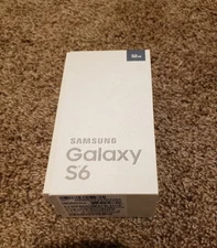 Samsung Galaxy S6 Black Gold White Empty Box No Phone