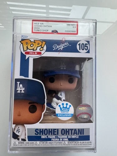 Shohei Ohtani #105 Funko Pop MLB Dodgers PSA 8.5 NM-MT+ Graded + Free Shipping