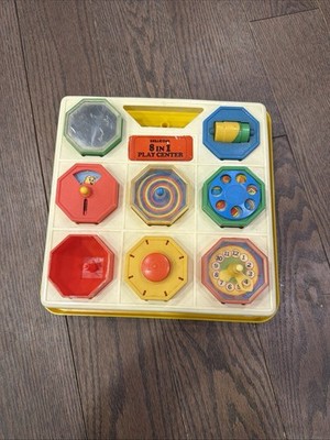 Shelcore-8 in 1 Playset & 8 Blocks-Complete-1983-Vintage-As Shown