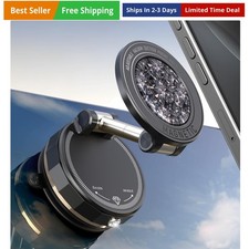 Upgraded Vacuum Magnetic Car Phone Holder for MagSafe 108 LBS Strongest Sucti...