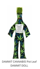 Dammit Doll Stress Relief Novelty Gift Mary Jane Leaf Limited Edition