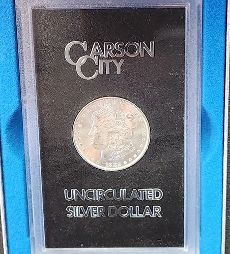 1882-CC Uncirculated $1 Morgan Silver Dollar, GSA/Box & COA,  Z-225F