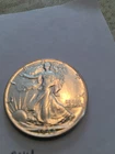 1944 walking liberty half dollar au/bu