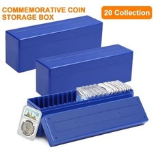 3 Plastic 20 Slab Coin Storage Box Case Coin Holder Tray for PCGS NGC PCCB PMGab