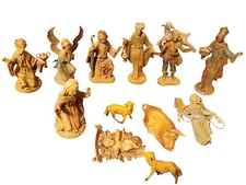 Vintage Fontanini Italy Manger Nativity Set 12 pc 