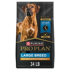 Purina Pro Plan Large Breed Adult Dry Dog Food - Chicken Rice, 34 Lb