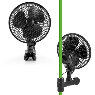 WOWSPEED Premium Clip Ventilatore Oscillante per Growbox Grow Grower Tenda Ventilatore con Stro