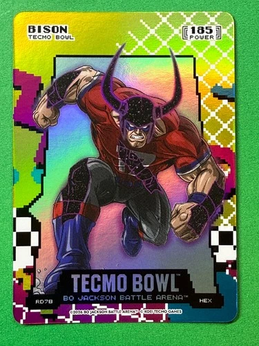 JOSH ALLEN as BISON Bo Jackson Battle Arena Tecmo Bowl 80's RAD HEX 185 Power