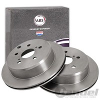 2X A.B.S. Bremsscheiben 291Mm Hinten Passend FüR Toyota Previa Supra