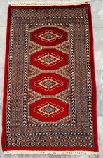 Vintage Rug,Afghan Rug, Medallion Design Bedroom Rug,Hand Knotted Rug 2x3 ft
