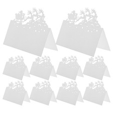 50pcs Place Cards For Table Setting: Reindeer Table Place Cards - Christmas