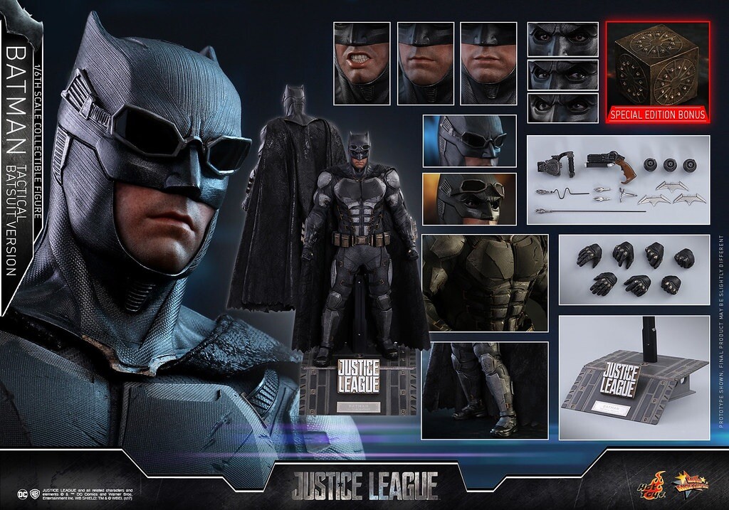 Hot Toys MMS432 Justice League 1/6 Batman Tactical Batsuit Ver. Special Edition