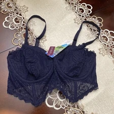 Adore Me Underwire Full Bra size 32DD Blue