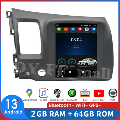 2+64G Android 13 AutoRadio Carplay WiFi GPS Navi DSP für Honda Civic 2004-2009