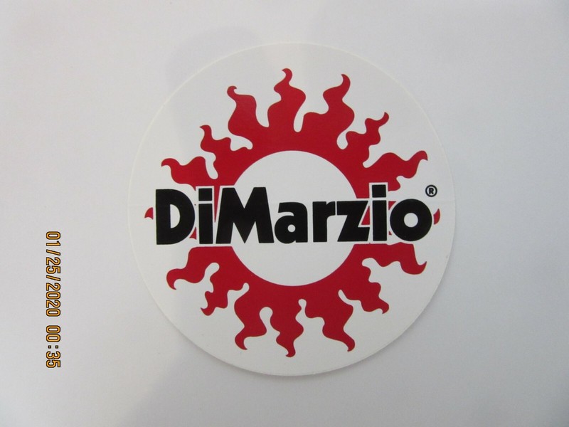DIMARZIO GUITAR PICKUP DECAL CASE RACK BUMPER STICKER NICE NEW RARE LIMITED