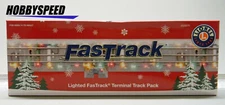 LIONEL FASTRACK LIGHTED 10" STRAIGHT AND 10" TERMINAL TRACK O GAUGE 2025070 NEW