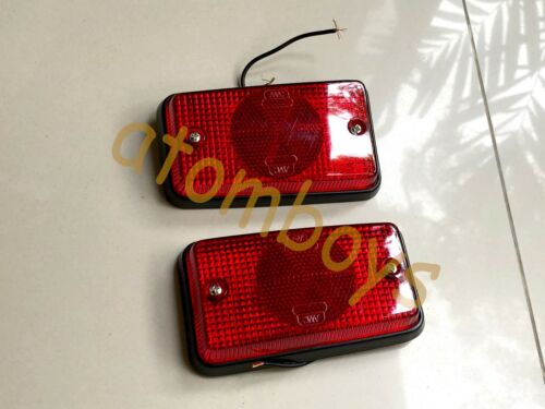 FOR BMW SERIES 5 E12 528i 530i SIDE MARKER LIGHT REAR RED TURN SIGNAL new - Picture 1 of 7