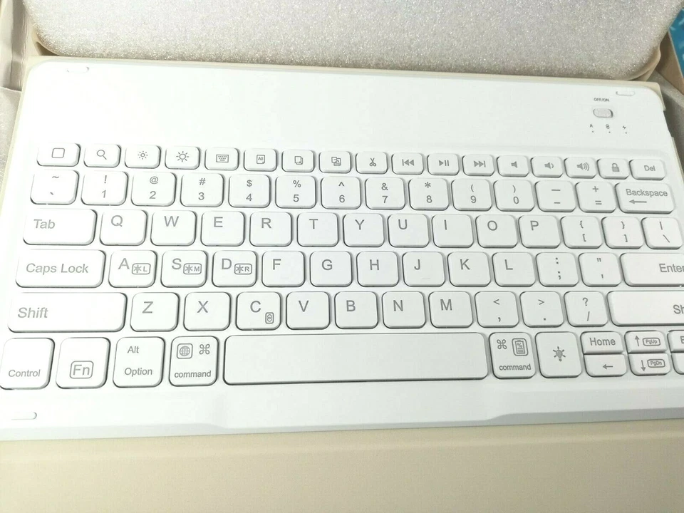 IVSO Wireless Keyboard Folding Case For iPad PRO 12.9 2018, Rose Gold, White - Image 2 of 3