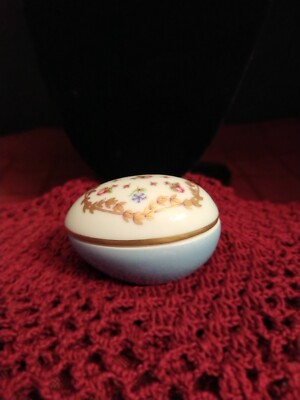 Vintage Haviland Egg Trinket Box France