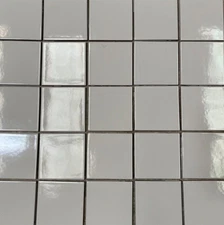 Gray Glossy Wall Tile 3 7/8" x 3 7/8" Backsplash Remodel Ceramic C#561 -20 Tiles