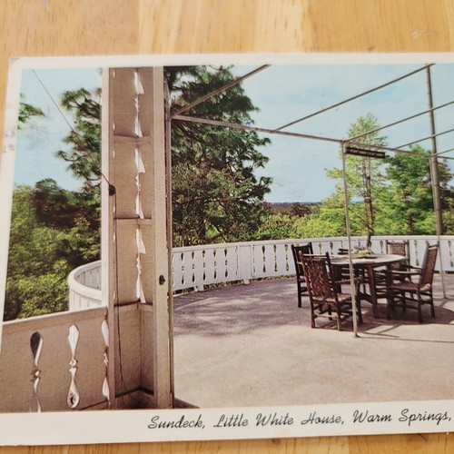 Vintage Postcard Little White House Warm Springs Georgia Franklin D Roosevelt - Picture 4 of 12