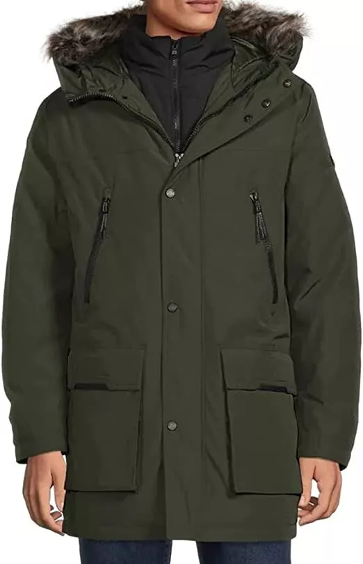 Michael kors fur trimmed bomber jacket deals