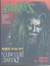 rob zombie hillbilly deluxe window sticker Never use 8.5 x 11"  white zombie 98